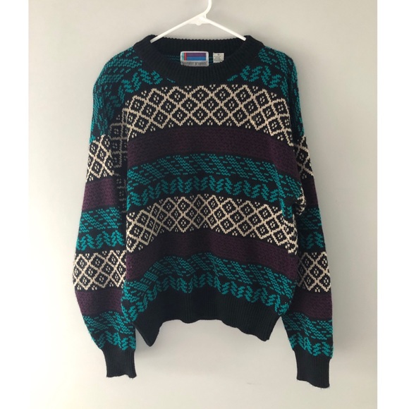 Vintage Sweaters - Colorful Vintage Sweater